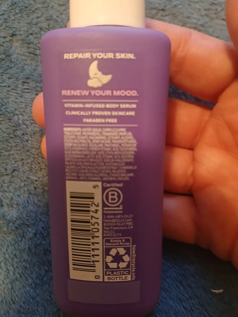 OLLY Renew Mood + Skin Body Serum - Brand New